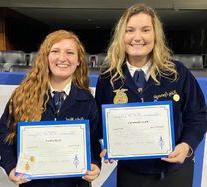 Students receiving FFA degrees